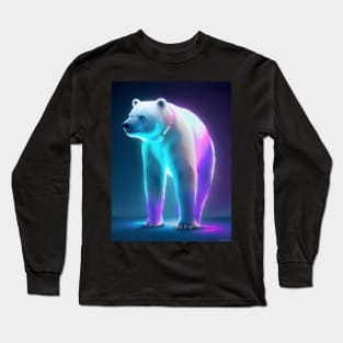 Neon polar bear Long Sleeve T-Shirt